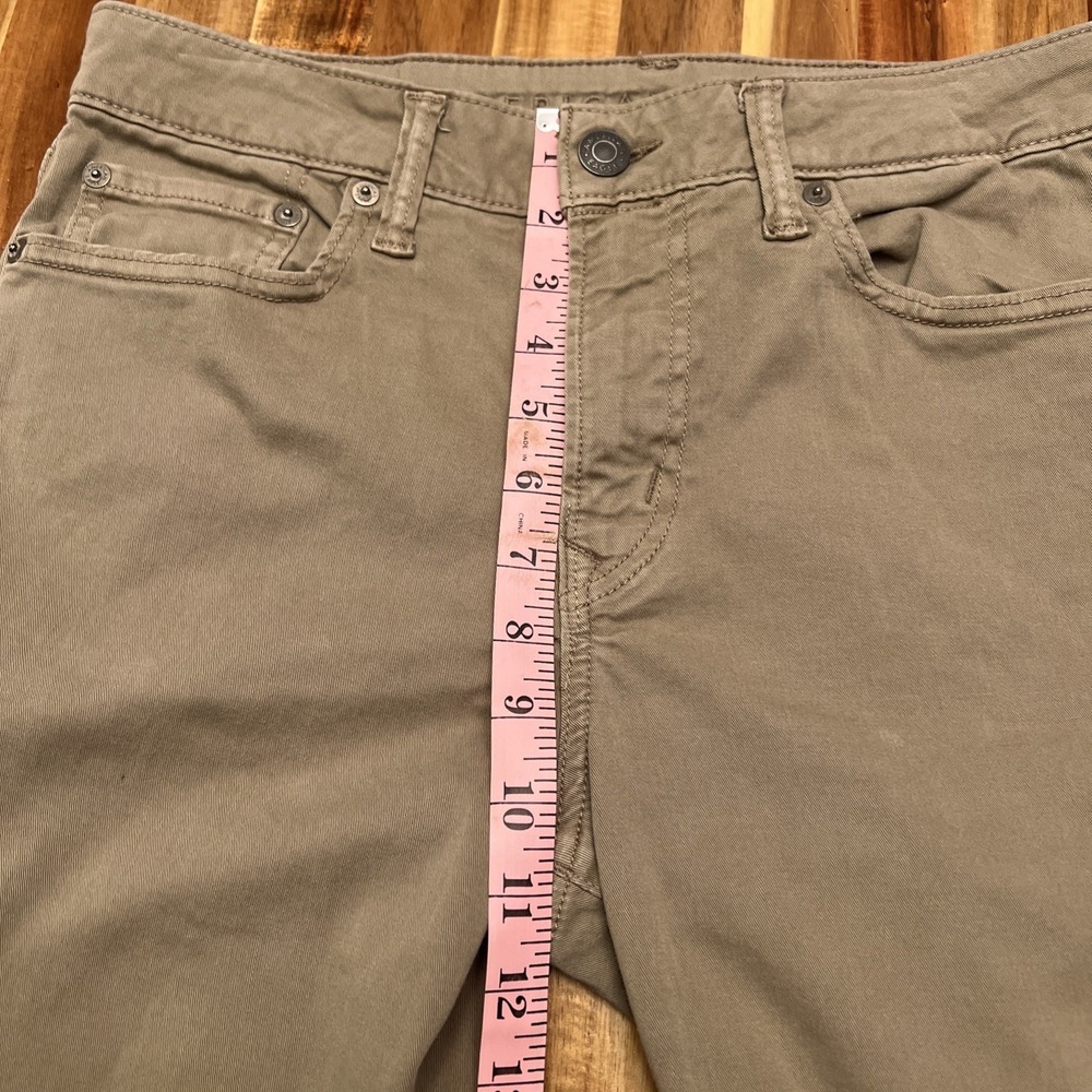 American Eagle Original Straight Flex Khakis Men's 30x36 Beige Pants - Picture 4 of 7